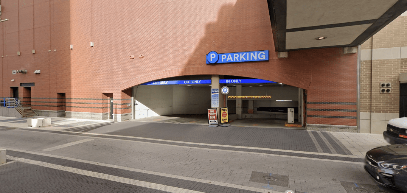 parking garage entrance